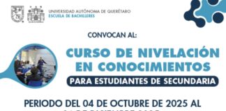 Convoca Bachilleres UAQ a Curso de Nivelación de Conocimientos, para ingresar a preparatoria