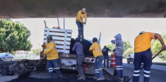 Brigadas Antibaches de Corregidora intervienen Avenida Constituyentes y el Libramiento Sur Poniente Balvanera
