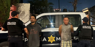 Sujetos detenidos en posesión de sustancias tóxicas y un arma de fabricación casera