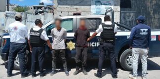 Policías Municipales aseguran a «El Grillo» y «El Casper» por posesión de sustancias ilícitas