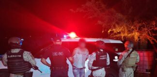 Detenido por el delito de robo en la colonia El Romerillal.
