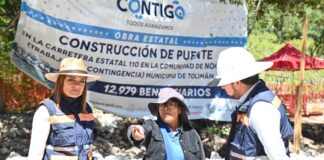 La Comisión Estatal de Infraestructura restablece paso peatonal en Nogales, Tolimán