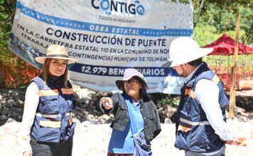 La Comisión Estatal de Infraestructura restablece paso peatonal en Nogales, Tolimán