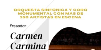 La Secretaría de Cultura invita al concierto magno Carmen y Carmina Burana a beneficio de becarios de la UNAM en Querétaro y Guanajuato