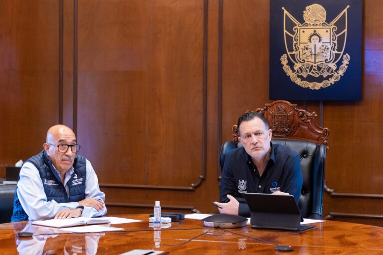 Participa Gobernador en reunión con la Presidenta por afectaciones de lluvias