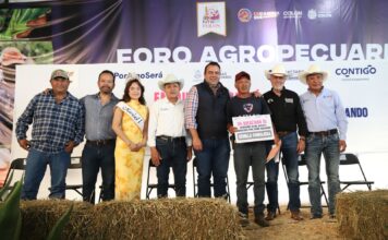 La Secretaría de Desarrollo Agropecuario entrega apoyos a productores de Colón