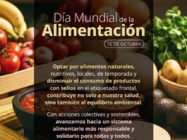 La Secretaría de Salud se adhiere al Día Mundial de la Alimentación