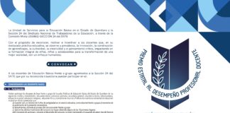 Lanzan nueva edición del Premio Estatal al Desempeño Profesional Docente