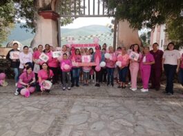 La Secretaría de Salud Realiza Caminata Rosa en Landa de Matamoros