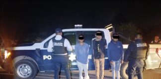 Detuvieron a tres masculinos en la colonia Fraccionamiento Montenegro