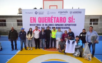 Huimilpan fortalece el tejido social con rehabilitación de cancha en La Ceja