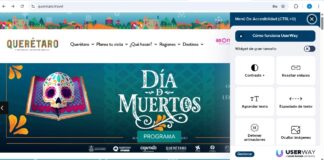 La Secretaría de Turismo del estado de Querétaro incorpora botón de accesibilidad en su portal oficial
