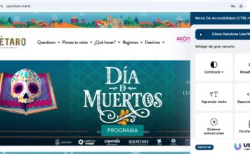 La Secretaría de Turismo del estado de Querétaro incorpora botón de accesibilidad en su portal oficial