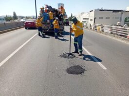 La Comisión Estatal de Infraestructura continua con programa de bacheo