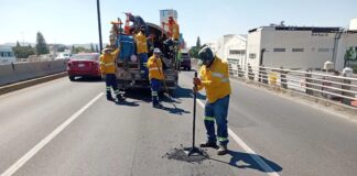 La Comisión Estatal de Infraestructura continua con programa de bacheo