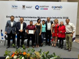 Reciben mujeres del sector industrial de San Juan del Río reconcimiento por su liderazgo y compromiso