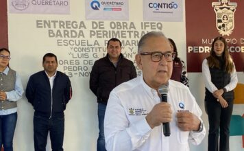 El Instituto de Infraestructura Física Educativa del Estado de Querétaro refuerza obras educativas en Pedro Escobedo