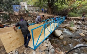 La Comisión Estatal de Infraestructura entrega puente provisional en San Joaquín