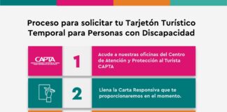 El Centro de Atención y Protección al Turista pone a disposición de visitantes, tarjetones temporales de estacionamiento para personas con discapacidad