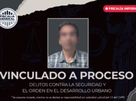 VINCULADO A PROCESO POR DELITOS CONTRA LA SEGURIDAD Y EL ORDEN EN EL DESARROLLO URBANO