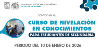 Convoca UAQ a curso de nivelación, para aspirantes a Escuela de Bachilleres