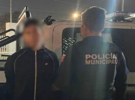 Sujeto detenido por lesiones dolosas en la colonia Centro