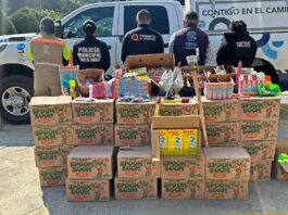 La Coordinación Estatal de Protección Civil de Querétaro coordina operativo interinstitucional para retiro de pirotecnia en Pinal de Amoles