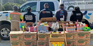 La Coordinación Estatal de Protección Civil de Querétaro coordina operativo interinstitucional para retiro de pirotecnia en Pinal de Amoles