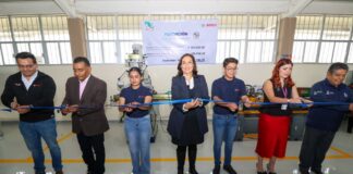 Entregan autoridades equipamiento y rehabilitación del Taller Industrial en CECyTEQ