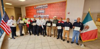 Participa personal de Coordinación Estatal de Protección Civil de Querétaro en Primer Entrenamiento Binacional de Bomberos