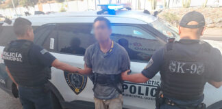 Policías de la Secretaría de Seguridad Pública Municipal de Querétaro inhiben situación de riesgo en la colonia La Obrera