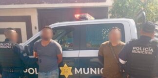 Asegurados dos masculinos por robo de vehículo en la colonia Satélite