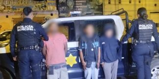 Tres detenidos por robo a lugar cerrado en la colonia La Peña