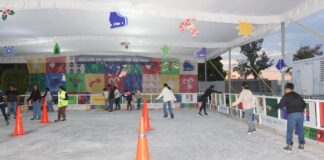 Continúan en operación las Pistas de Hielo del Festival Alegría Contigo 2025