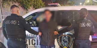 Masculino detenido por desacato a la autoridad en la colonia Bosques de Iturbide