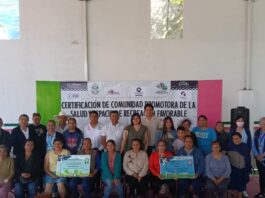 La Secretaría de Salud Certifica a Comunidad y Espacio de Recreación Saludable en Tilaco, Landa de Matamoros