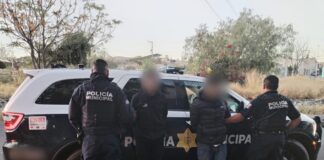 Detienen a dos masculinos por robo de vehículo.