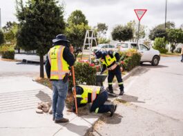 Implementa Movilidad de El Marqués operativo de mantenimiento vial en semáforos y señalética