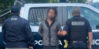 Policías aseguran a masculino con mandato vigente