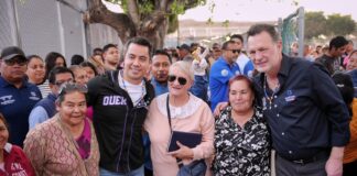 Entregan Mauricio Kuri y Felifer Macías rehabilitación de la Deportiva Ejido San Pablo