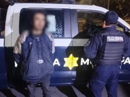 Detenido masculino por robo sobre Paseo de la República