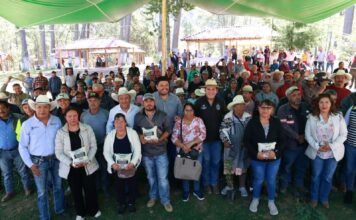 El Secretario de Desarrollo Agropecuario distribuye maíz para consumo humano en San Joaquín