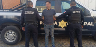 Masculino trasladado a la Fiscalía General del Estado de Querétaro por daños y robo a lugar cerrado