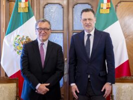 Se reúne Gobernador con el Embajador de Italia en México