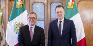 Se reúne Gobernador con el Embajador de Italia en México
