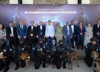 Reconoce Rodrigo Monsalvo trayectoria y legado de la Unidad K9 de la Secretaría de Seguridad Pública Municipal del Marqués