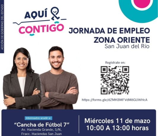 La Secretaría del Trabajo invita a Jornada de Empleo en la zona oriente de San Juan del Río