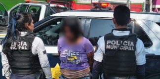 Mujer detenida por robo en la colonia Centro