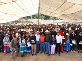El Secretario de Desarrollo Agropecuario realiza entrega de maíz a productores amealcenses