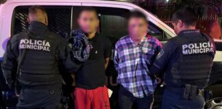 Detienen a dos sujetos por delitos contra la seguridad
